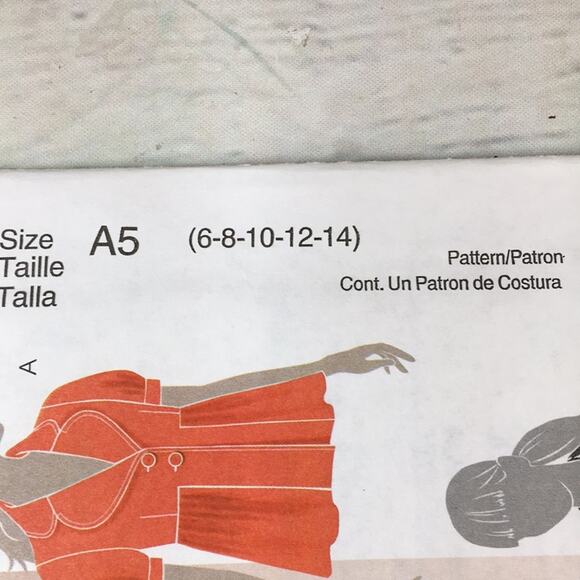 McCall's M5594‎ Misses Lined Blazer Jacket Sewing Pattern Size A5 (6-8-10-12-14) - Picture 5 of 10